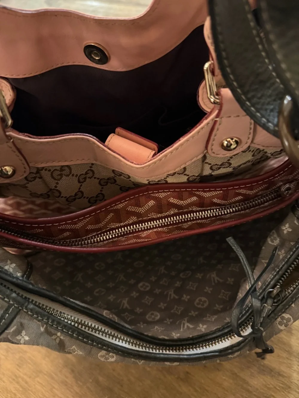 Lot Junk 3 Monogram Shoulder Bag - Designer Style - Picture 7 of 10